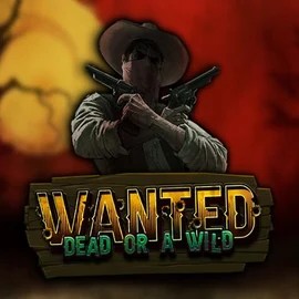 Official Slots logo: Wanted Dead or a Wild by Hacksaw Gaming at BetOnRed Casino
